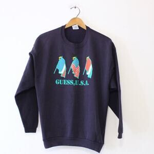 Vintage Guess Designer Jeans Sweatshirt Large